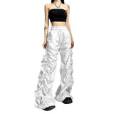 2023 Summer Women's New Fashion Street Pat High Waist Raised Hips Loose Trousers With Casual