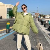 Winter 2021 Oversize Winter Puffer Jacket For Women Outerwear Womens Parkas Fur Hooded Cotton Padded Female Coat Warm