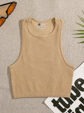 Toloer Hot Style Sports Yoga Top Nylon Fitness Running Moisture And Sweat-Breathing Seamless Knit Vest-Outfit