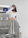 Women's Pants Loose Trousers Women 2022 Wide Cotton High Waist Sweatpants For Women Oversize Sport Pants Khaki