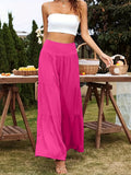 Summer Leisure Wide-Legged Cotton Pop High-Waisted Loose Trousers Women's