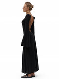 Sexy Bareback Dress Knitted Thin Autumn And Winter 2025 Holiday