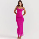 New Women's Net Yarn Lace Slings Body Fish Bone Dress With Chest To Pack The Hip