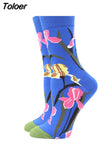Socks Women Funny Harajuku Colorful Socks Cute Egg Food Art Printing Comfortable Fashion Harajuku Socks 2023