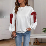 Embroidered Shirt Women's Seven Sleeves 2025 Summer New T-Shirt Commuting Temperament Solid Color Shirt