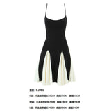 Low Breast Hanging Long Dress Spring 2025 Splicing Party Sexy