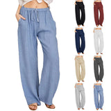 Blended Women's Plus Size Loose Cotton Linen Casual