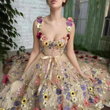 Women's Three-Dimensional Flowers Fashion Embroidered Flower Bag Hip Sexy