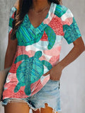 Polyester Fiber Top Double-layer Collar Short-sleeved