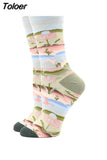 Socks Women Funny Harajuku Colorful Socks Cute Egg Food Art Printing Comfortable Fashion Harajuku Socks 2023