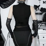 Summer New Trendy Blouse Street Style Self-Cultivation Cross Sling Vest Women's Dress-Outfit