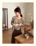 Lazy Wind Knitted Cardigan Halter Vest Two Sets Of Women Wear Korean Version Of Casual Loose-Fitting Sweaters-Outfit