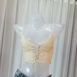 Sex Lingerie New Sexy Hollow Cross-Tied Lingerie Lace Sexy Wrapped Chest Lingerie