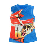 Printed Car Tank Top-Outfit