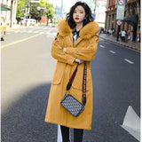 Winter 2020 New Female Fur Coat Maxi Long Windbreaker Jacket Women Parka Ukraine Harajuku Basic Jackets Outerwear Snow Wear