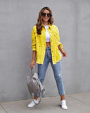 New Long-Haired Burrowed Denim Jacket Women Autumn Winter Long Sleeve Casual Collar