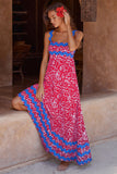 Women's High-End 2026 Spring And Summer New Sling Dress Print Long Dress Dress