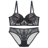Sexy Clustered Lingerie Suit Lady Small Chest Dedicated Pure Lust Lace Bra Anti-Hanging