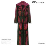 Spring New Personalized Graffiti Mesh Stitching Print Two Sets Of Fashion Set