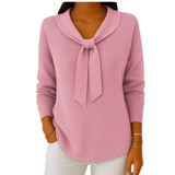 Solid-Colored Women's Knitted Sweater Autumn/Winter