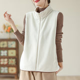 Toloer Autumn And Winter New Mother Dress Rocking Velvet Horse Clip Warm Casual Coat Women Fashion Shoulder Vest
