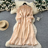 Luxury Thousand Gold Wind High-End Hanging Neck Dress Women's Summer Glide Diamond Design Niche Temperament Ass And Hip