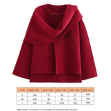 Women's Autumn New Asymmetric Scarf Short Loose Knit