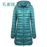7XL Ultra Light Down Parka Winter Coat Female Women Duck Warm Long Feather Puffer Light Jacket Plus Size Outerwear