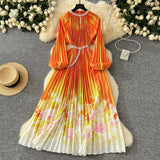 Collar Nail Bead Lantern Sleeve Pearl Belt To Collect Long-Term Printed Pressure