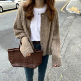 Autumn and Winter 2021 New Sweater Cardigan Women Winter Clothes Women Tops Fashion Loose Thick V-neck Knitted