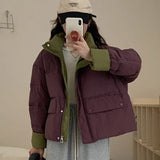 2024 Winter New Women's Fashion Cotton-Padded Clothes Hot Style Design Sense Short Cotton-Padded Jacket Small Down Cotton Jacket Coat Tide-Outfit