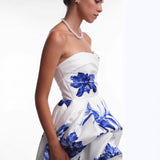 Women's New Breast-Printing Bare Back To Thin Dress Dress