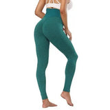 Honeycomb Peach Buttocks Yoga Pants Fashion High Waist Fitness Pants-Outfit