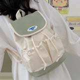Aesthetic Patchwork Backpack-Outfit