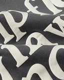 Letters Printed Long Sleeve Hoodie-Outfit