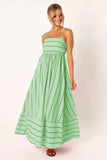 Toloer Spring And Summer Striped Suspenders Open Back Big Clear Fresh Air