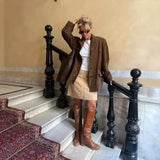 Women's New 2025 Fashion Free Single-Dbutton Casual Suit