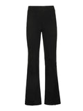 High Waist Solid Flare Leg Pants-Outfit