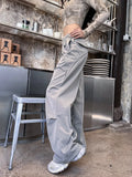 Toloer Straight Pants Female Spring And Autumn 2024 New Wide Leg Pants Summer Thin Loose Casual Cargo Pants