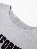 vintage T-shirt with short sleeves and alphabet