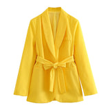 Belt Dress Collar Suit Jacket 2310187 Slim Straight Tube High Waist Trousers 2216118 Suit-Outfit