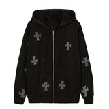 Women's Jacket Spring 2023 Men's clothing Y2k Oversize Hoodies Rhinestones Hooded Hoodie Wlothes Harajuku Anime Fleece