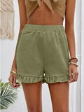 New Women's Shorts Burst Casual High-Waisted Cotton Straight