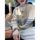 Style Fashion Twist Sweater Autumn And Winter Short 2024 New Autumn And Winter Design Cardigan-Outfit