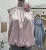 Shooting French Gold Wind Hanging Shoulder Waistcoat Woman Design Feel Sleeveless Bud Top Loose Shirt