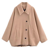 And Winter New Wool Blended Short Coat Coat 8353724-Outfit