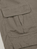 Denim Straight Leg Cargo Shorts-Outfit