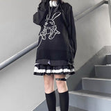 Mall Goth Gothic Lace Ruffle Mini Skirts Womens Harajuku Fairy Grunge Black Pleated Skirt Japanese Lolita