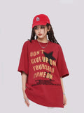 Vintage Star Graphic Oversized Tee-Outfit