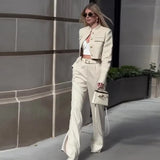 Summer New Women's High-End Temperament Short Suit Set Of Trousers Two